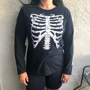 Skeleton long sleeve shirt